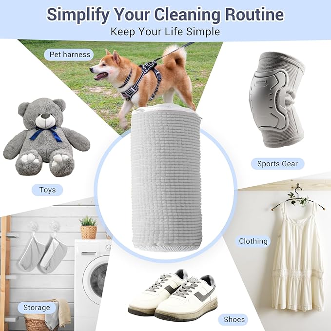 Shoe Washing Machine Bag with 2 Mesh Pockets, One-Step Shoe Laundry Bag for Wash Laces, Insoles & Socks, Reusable Sneaker Cleaning Bag Invisible Zipper for Washer Dryer Safe (2Pcs Grey)