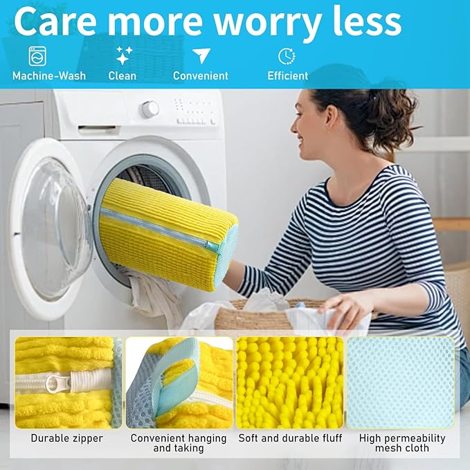 Shoe Washing Machine Bag: Laundry Shoe Bag for Washer and Dryer - 2pc Reusable Shoe Cleaning Bag for Sneaker Tennis Shoes Unstain Cleaner Kit (2pcs)