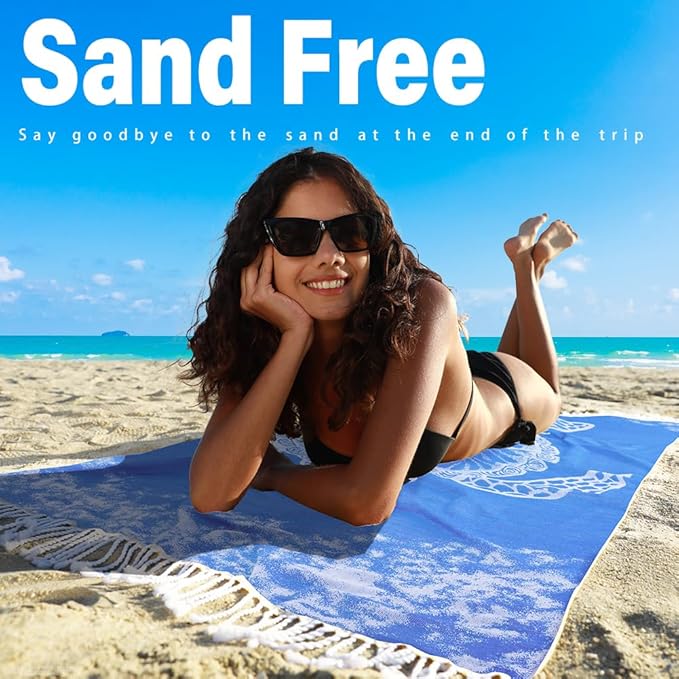 Thin Turkish Beach Towel Lightweight Quick Dry Absorbent Cotton Bathroom Bath Pool Swim Towels Extra Large Oversized Sand Free Beach Accessories Essentials Cloud Gifts for Adult