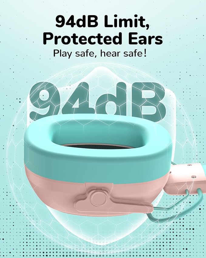Kids Noise Cancelling Headphones, Sound Proof Ear Protection, 29dB SNR Noise Reduction Bluetooth 6.0 Earmuff, 94dB Lock - 80H Playtime, Hearing Protection for Autism, Shooting Gun Range Mowing (Pink)