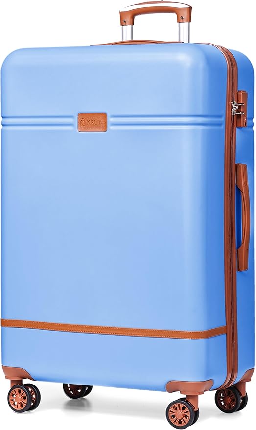 Krute Large Luggage 28 inch Suitcase with TSA Lock PC+ABS Hard Shell Checked Luggages with Spinner Wheels Hard Side Suitcases