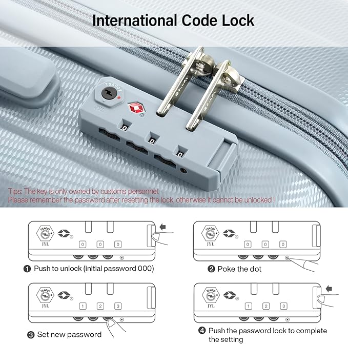 Hanke Hardshell Luggage Sets 3 Piece Extra Large Suitcases with Lock,28 Inch Luggage with Spinner Wheels, PC Travel Suitcase for Women Men 20 24 29Inch,Grey