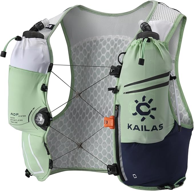 KAILAS FUGA AIR 8 Ⅳ Running Hydration Vest Hydration Pack Lightweight with Two TPU Water Bladders for Women Men Trail Cycling Hiking