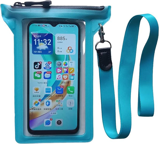 Waterproof Phone Pouch, Waterproof Phone Case, for iPhone 17 16 15 14 Pro Max，IPX8 Waterproof Rating, airtight Zipper Seal