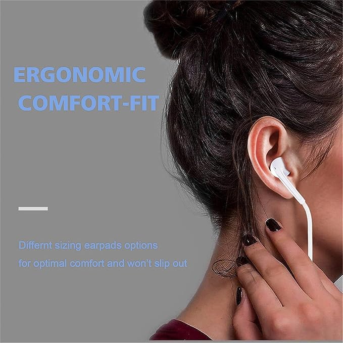 USB C Headphones for iPhone 17, Type C Earbuds Wired Earbuds with Microphone & Remote Control Noise Cancelling Earphones, Compatible with iPhone 17 Pro Max, iPad Pro, Most USB C Jack Devices