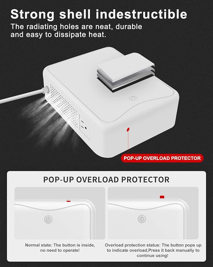 Step Down Transformer 220v to 110v Voltage Converter 2000w, No Noise, Suit for Juicer, Chocolate Machine and Other Appliances，Using US and Japan Appliance in Asia or Europe