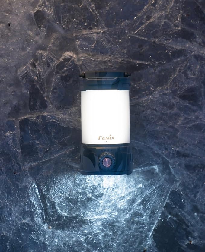 Fenix CL26R Pro Camping Lantern, Grey Camo, 650 lumens Bright, USB-C Rechargeable , Compact and Portable Perfect for Hurricane, Emergency, Hiking, Power Outage with LumenTac Organizer