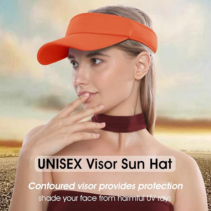 Sun Visor Hat Adjustable Velcro Outdoor Sports Cap for Men Women Adults