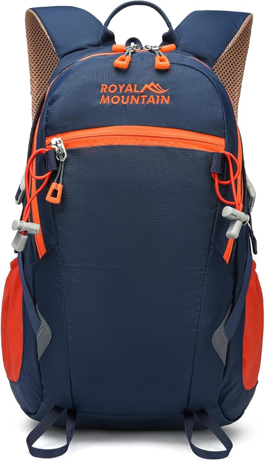 Hiking Backpack With Rain-cover, 30L Travel Backpacks For Women Men, Camping Daypack Backpacks Lightweight, Durable Hiking Backpack Fit For Camping, Daily Commuting, Short Trips (Navy Blue)