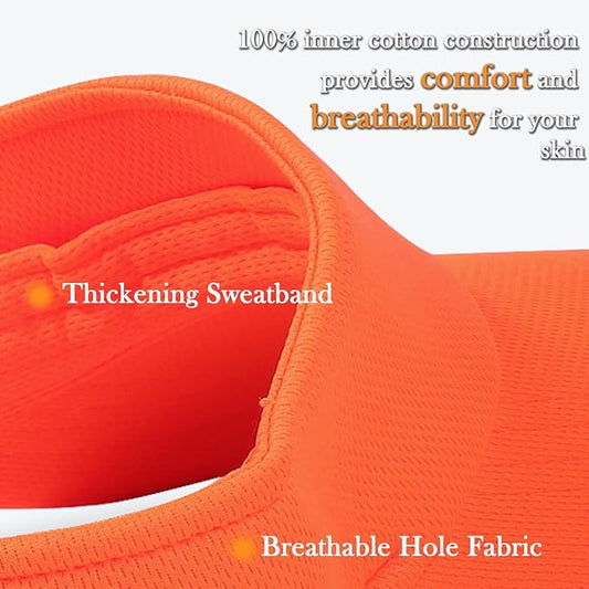 Sun Visor Hat Adjustable Velcro Outdoor Sports Cap for Men Women Adults