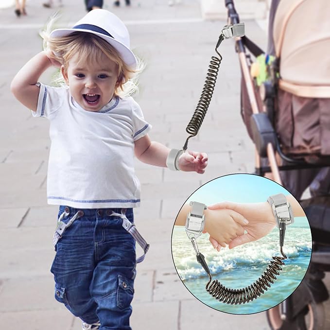 Accmor Toddler Harness Backpack Leash, Cute Excavator Kids Backpack with Anti Lost Wrist Link for Outdoor Walking, Mini Black Child Backpack Wristband Tether Leashes for Boys Girls Aged 1-3 Years Old