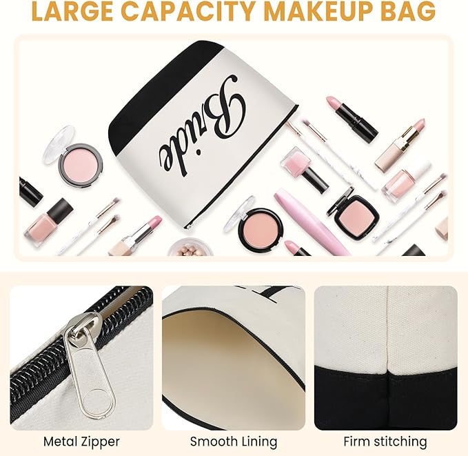 BAGAIL Initial Tote Bag, Personalized Birthday Gifts for Women, Teacher, Friends, Mom, Wedding, Monogrammed Beach Bag