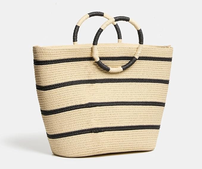 Beach Bags for Women Straw Tote Bag Summer Beach Bag Large Woven Straw Tote for Vacation Holiday