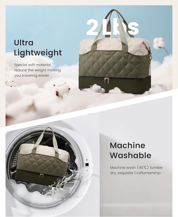 LOVEVOOK Weekender Bags for Women with Shoe Compartment, Lightweight Travel Duffle Bag with Wet Pocket, Hospital Overnight Bags for Women Labor Delivery, Personal Item Carry On Bag for Gym, Sport