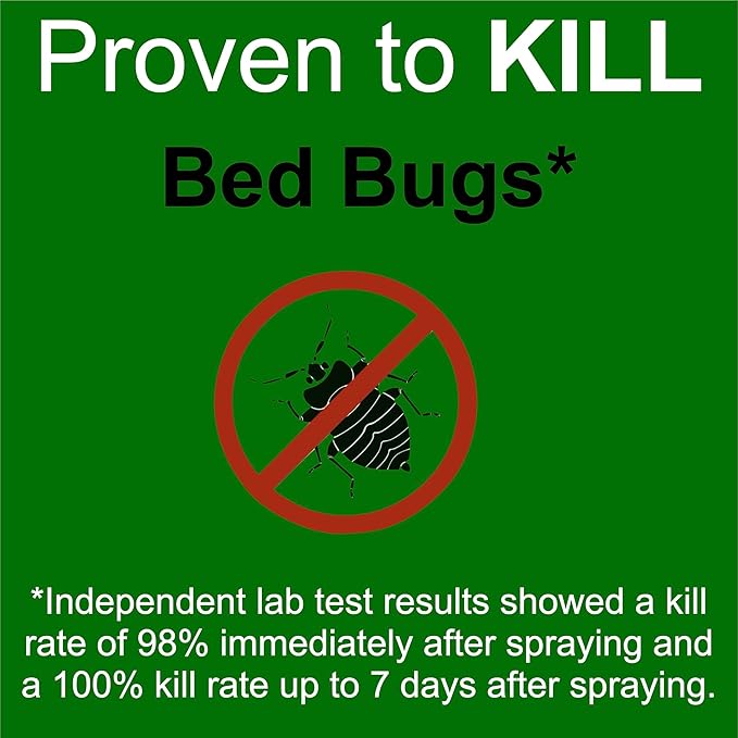 Travel Bed Bug & Mite Killer Spray by Premo Guard 3 oz – Child & Pet Safe – Fast Acting – Stain & Odor Free – Best Protection – Carryon Bag Approved