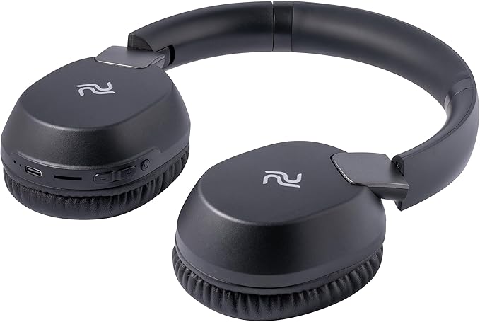 PDbeam Over Ear Wireless Bluetooth Headphones with Microphone, Foldable Over The Ear Noise Reduction Stereo Headphones, Lightweight Soundproof Sport Bluetooth Headset