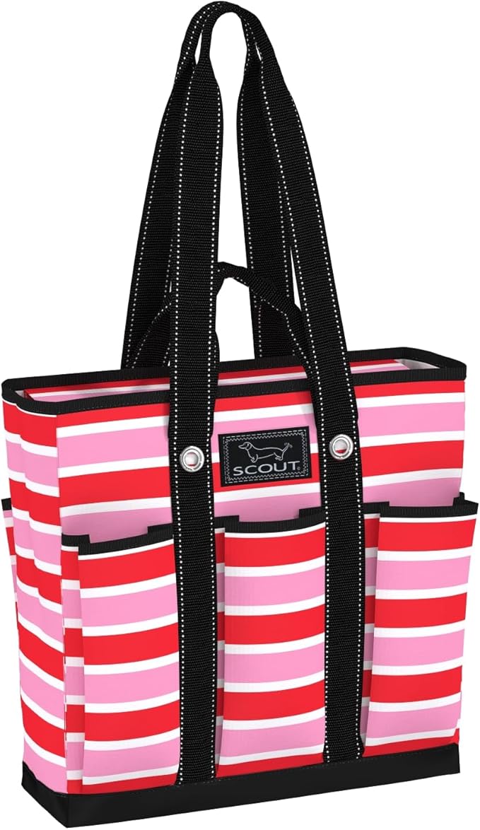 SCOUT Rocket Pocket Tote - Multi-Pocket Travel, Nurse, Teacher, Mom Tote, 7 Pockets Total, Two Sets of Straps, Folds Flat