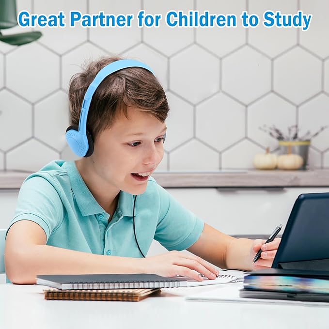 30 Pack Classroom Headphones for Kids, Multi Color Bulk Headphones for Classroom Wired Over The Ear Headphones Adjustable with 3.5 mm Jack for School Library Student Children