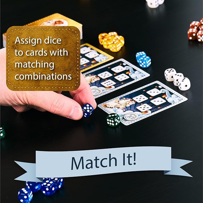 Calliope Roll for It! Deluxe Edition – Fast Dice Rolling Game of Luck & Strategy for 2–8 Players Ages 8+ | Quick Family Board Game Night Fun in Travel Tin