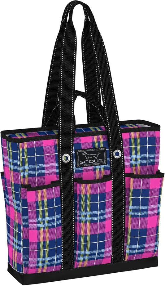 SCOUT Rocket Pocket Tote - Multi-Pocket Travel, Nurse, Teacher, Mom Tote, 7 Pockets Total, Two Sets of Straps, Folds Flat