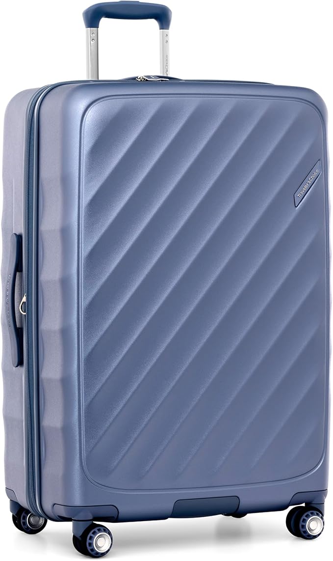 Traveler's Choice Elm Expandable Spinner Luggage Set, Matte Navy, 29" Large
