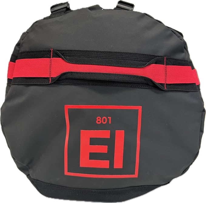 Element Equipment Trailhead Duffel Bag Shoulder Straps Waterproof Black/Red Medium