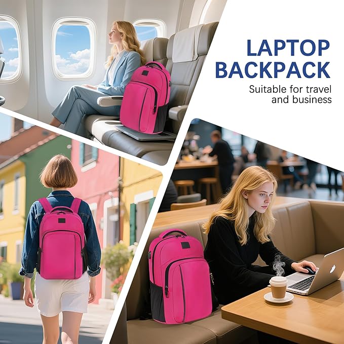 LARIPOP Extra Large Backpack,17.3 Inch Business Laptop backpack for Men Women with USB Charging Port,Water-Resistant Laptopack Weekender Daypack for Work College Computer