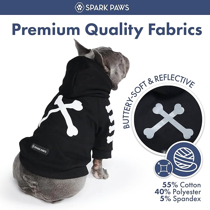 Spark Paws Dog Hoodie – Premium Dog Sweater for Small, Medium, and Large Dogs | Warm Outfits for French Bulldogs, Pitbull, Puppy, Winter Jacket Alternative - Woof - 3XL
