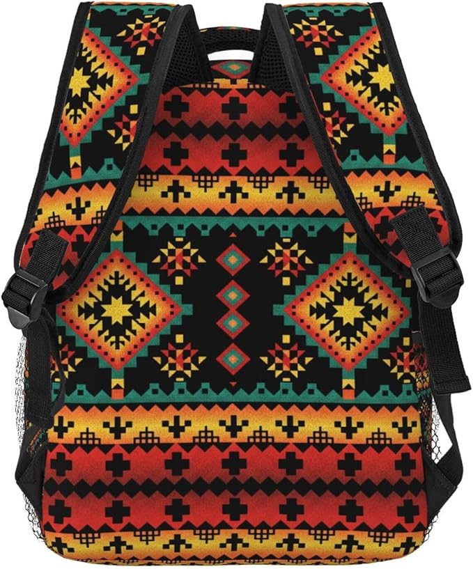 Native American Backpack for Men Women,Casual Travel Hiking Camping Backpacks Lightweight Bookbag