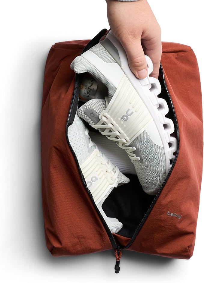 Bellroy Lite Packing Caddy 10L (Travel Organizer Packing Cube, Zip-up Storage Solution for Travel Near or far) - Clay