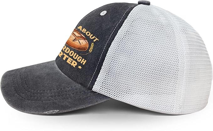 Ask Me About My Sourdough Starter Bread Baking Baker Bakery Hats Beach Cap for