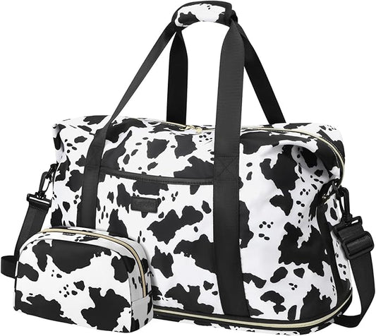 Expandable Travel Duffle Bags Weekender Overnight Bags for Women Men Hospital Bag for Women Labor Delivery with Toiletry Bag Waterproof