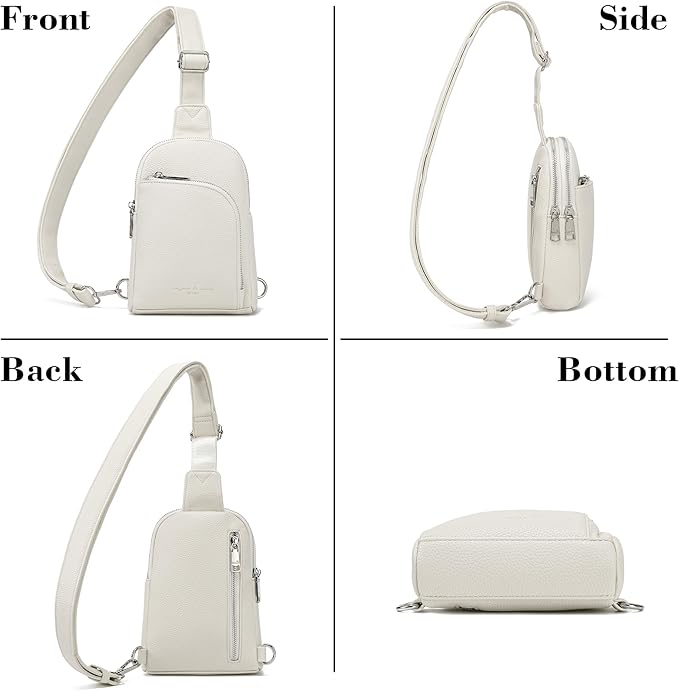 INICAT RFID Blocking Sling Bag Anti Theft Crossbody Bags Women Valentine's Day Gifts Travel Purses Vegan Leather