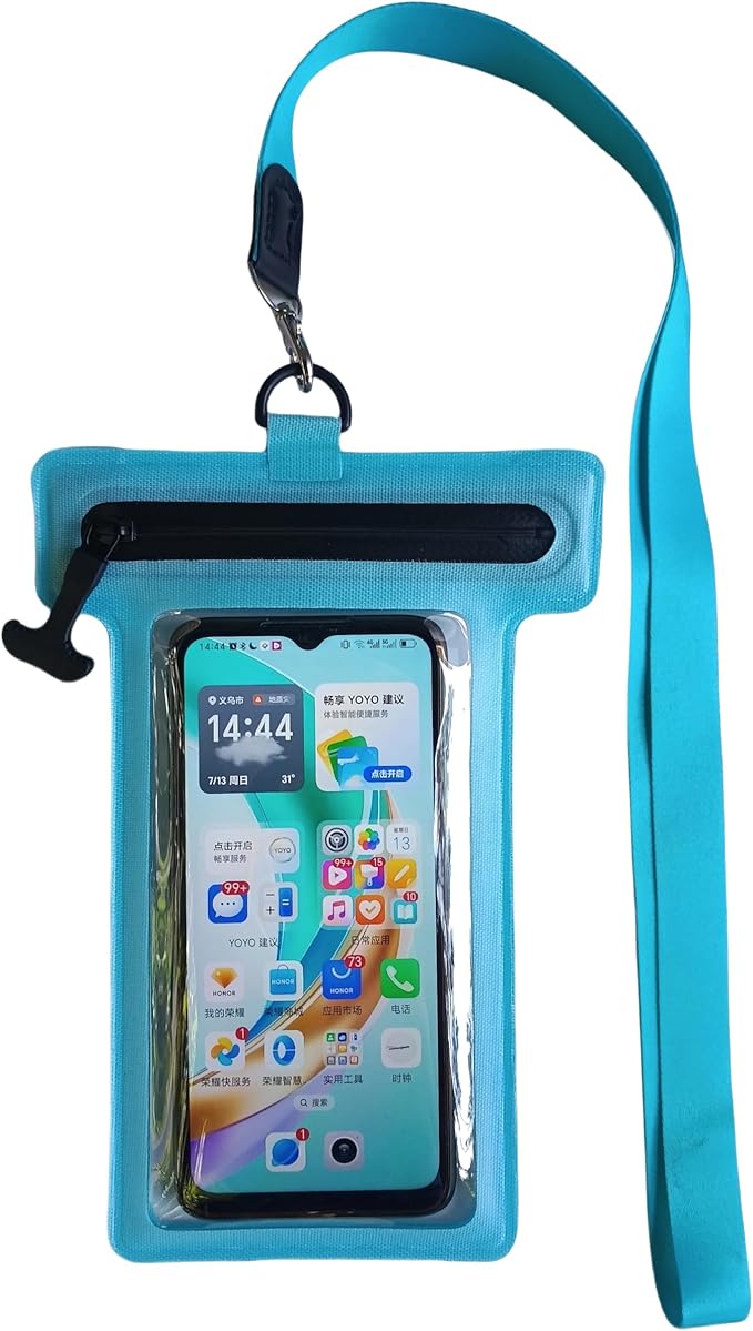 Waterproof Phone Pouch, Waterproof Phone Case, for iPhone 17 16 15 14 Pro Max，IPX8 Waterproof Rating, airtight Zipper Seal