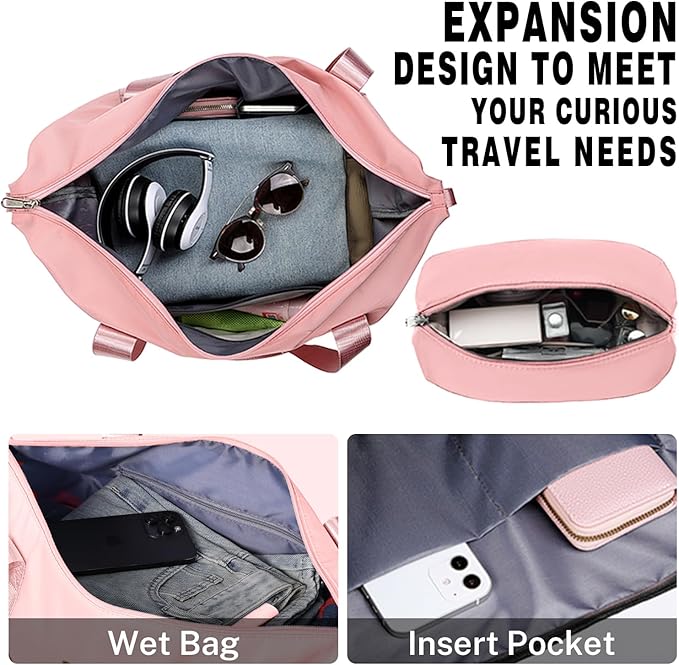 Krute Carry On Luggage 3 Pieces Suitcase Set with Toiletry Bag Hard Shell PC+ABS Airline Approved Suitcases with Spinner Wheels TSA Approved 20 Inch Luggage