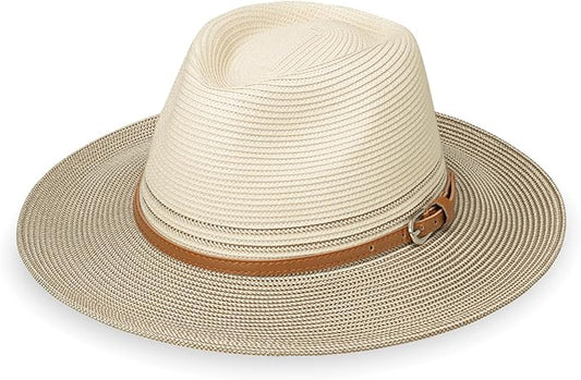 Wallaroo Hat Company Women’s Kristy Fedora – Small (Petite) or Medium | UPF 50+ | UV Sun Protection Hat | Packable Design