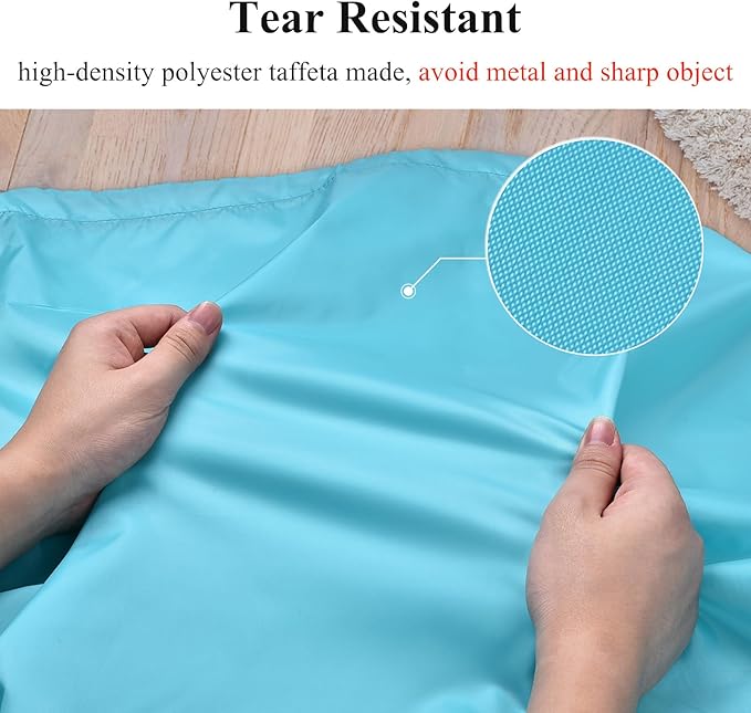 OTraki Extra Large Laundry Bag 2 Pack Laundry Basket Laundry Hamper Liner Dirty Clothes Bag 45x28 Inch Heavy Duty Laundry Bag XL Big Drawstring bag for Home Dorm Hotel Travel Camp Turquoise Blue