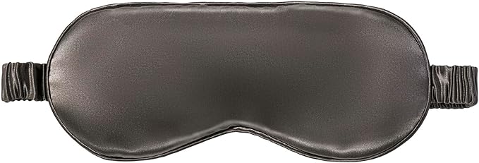 slip Pure Silk Sleep Mask - Charcoal | 100% Mulberry Silk, Ultra Soft & Comfortable, Blocks Light for Restful Sleep | Adjustable Strap for Perfect Fit, Gentle on Skin & Hair | Ideal Travel Accessory