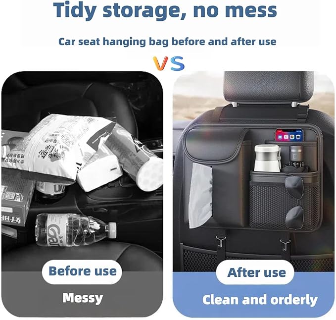 Backseat car organizer Backseat organizer Car seat back storage Backrest storage bag for car Car organizer Car accessories