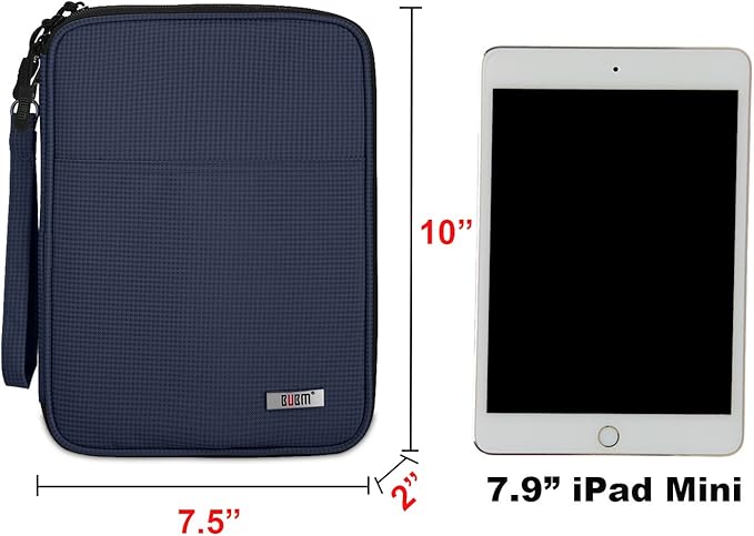 BUBM Electronic Accessories Organizer, Travel Gadget Bag for Cables, Dark Blue