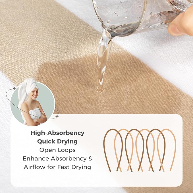 Cotton Oversized Beach Towel - 40 x70 Inch Extra Large Striped Pool Towel, Big Soft Terry Cloth Purple Cabana Swim Towel