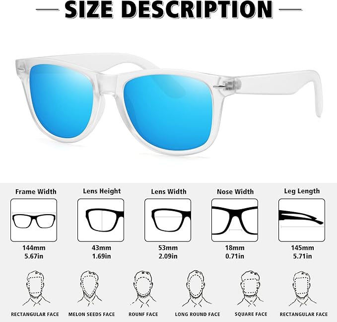 MEETSUN Polarized Sunglasses for Women Men Classic Retro Trendy Driving Sun Glasses UV400 Protection (3 Pack)