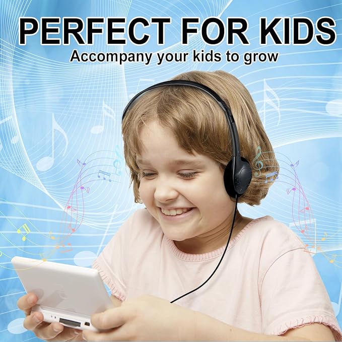 CN-Outlet Classroom Headphones Bulk 10 Pack for School,Libraries,Students,Adult, Individually Bagged Wholesale Disposable Headphones Classroom Earphones(Black) (Black, 10 Pack)