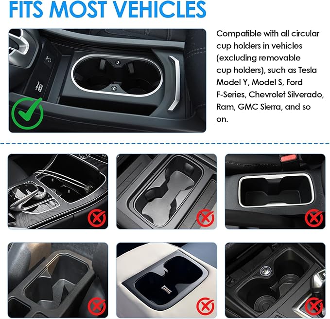 Car Tray& Car Desk for Laptop,Dual 360° Rotating,Anti Slip Leather Surface,Steering Wheel Tray,Car Accessories- Compatible with Tesila Model Y/3/S, Forrd F150/Explorer/Maverick/Most Vehicles (Brown)