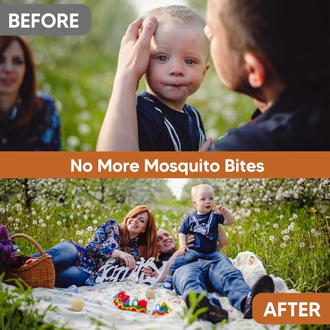 Mosquito Repellent Outdoor for Patio, Mosquito Barrier, Mosquito Repellent Indoors, Mosquito Deterrent, Natural Mosquito Repellant, Mosquito Control, Outdoor Mosquito Repellant -8P