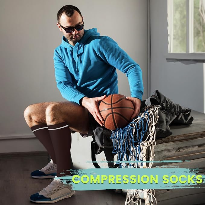 Copper Compression Socks 15-20 mmHg for Men & Women 8 Pairs – Circulation Support for Nurses, Travel, Running, Hiking, Soccer