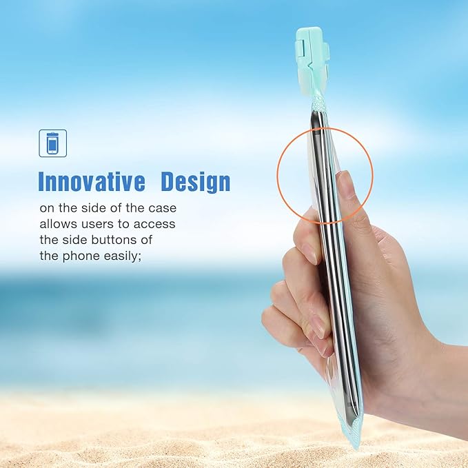 ProCase 2 Pack Waterproof Phone Pouch, Underwater Phone Case Up to 7", Dry Bag for iPhone 17 Air 16 15 14 13 Pro Plus Max, Galaxy S24 S23 S22 Ultra Pixel, Beach Essentials -Green