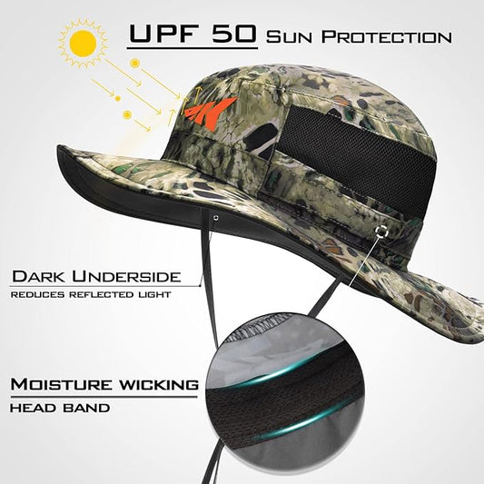 KastKing Sol Armis UPF 50 Boonie Hat - Sun Protection Hat, Fishing Hat, Beach & Hiking Hat, Paddling