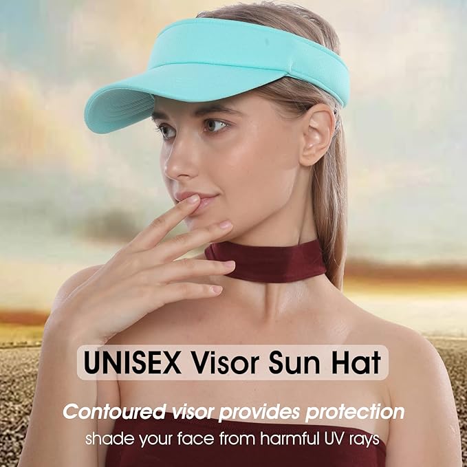 Sun Visor Hat Adjustable Velcro Outdoor Sports Cap for Men Women Adults
