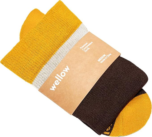 Wellow Premium Socks (Compression Socks - Regular) for Men & Women, Made with Viscose from Bamboo, Knee High, 18-25 mmHg